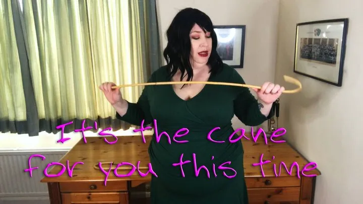 It's The Cane For You This Time - Nimue Allen bbw headmistress punishment school caning