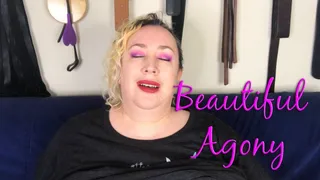 Beautiful Agony Eye Contact - blonde hair red lipstick orgasms BBW Nimue Allen