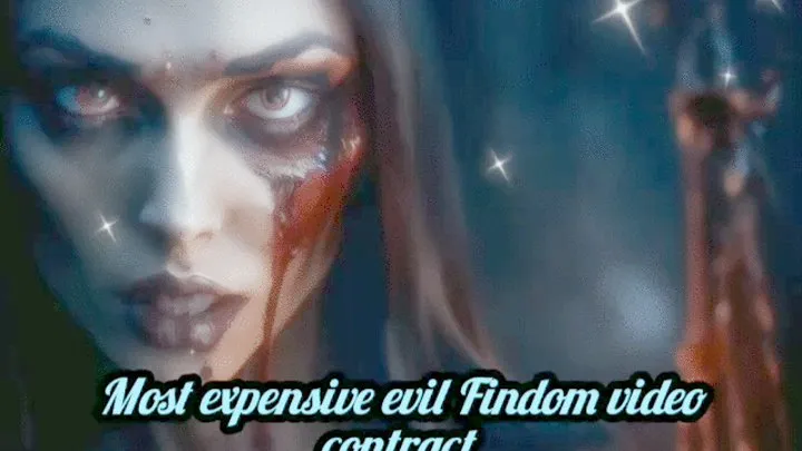 Most Expensive Evil Findom video contract