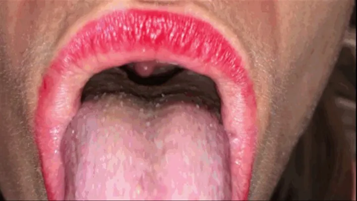 Excellent lighting, tongue, uvula, mouth - SEXUAL