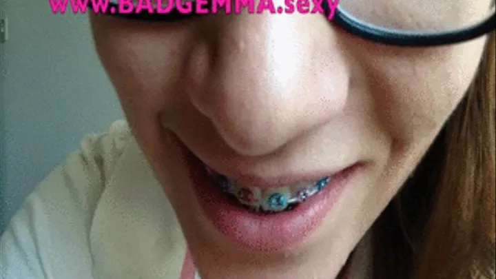 Cum on my braces - will you please?