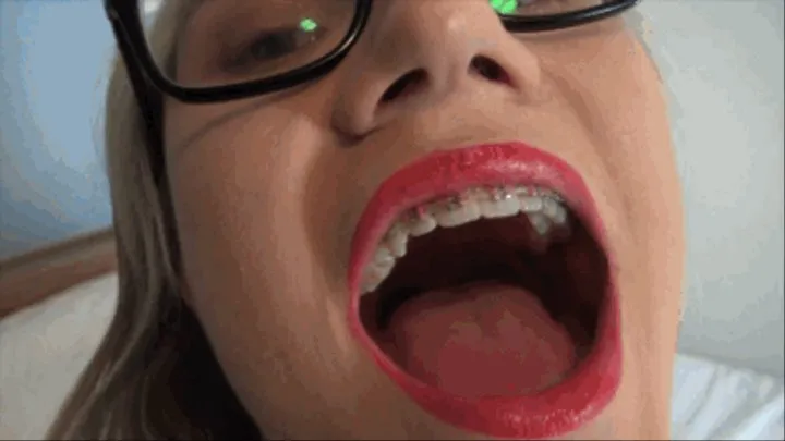 Gorgeous tongue, mouth, uvula fetish