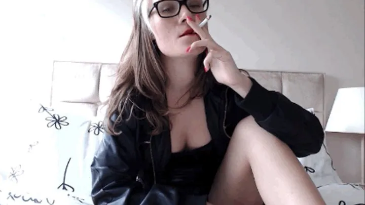 Leather Jacket, Tight PVC Dress, Smoking