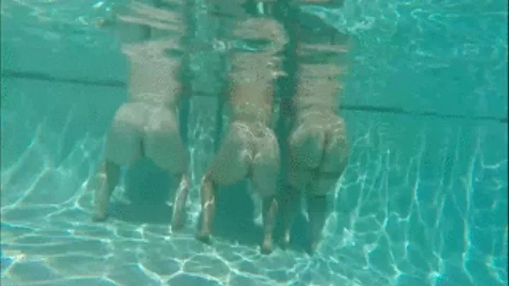 3 Big Butt BBW Shake their ass underwater