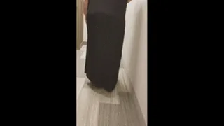 SSBBW Walks Through Hallway & Down Sidewalk