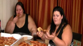 SSBBW Pizza Stuffing with Burping & Farting!!