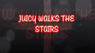 Juicy Jazmynne Walks Up Stairs In A Bikini