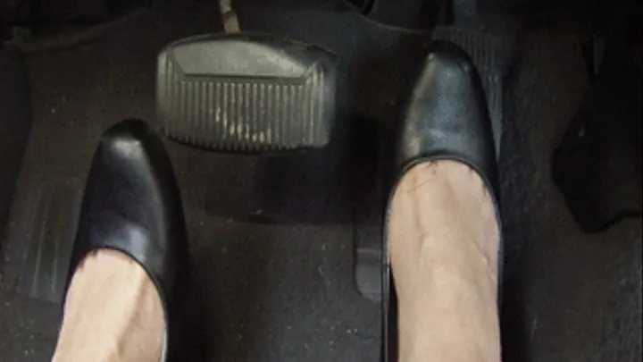 Noelle Pumping, Driving, and Smoking Cigarette in F150 in Heels and Barefoot Part II (PedalCam)