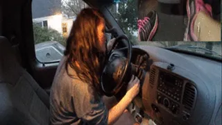 Candy Crush Rough Driving F150 to Gas Station in Sneakers (PiP PedalCam)