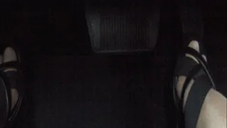 Ashley Angry and Driving Dodge Ram in Heels and Hose (PedalCam)