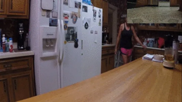 Ashley Slipping and Stuck in More Vegetable Oil (PiP FloorCam)