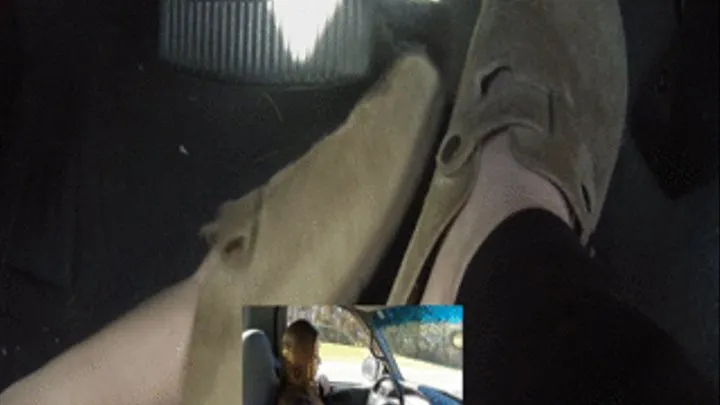 Lizzie Driving F150, Big Peel Out, and Shoe Play Birkenstock Potato Shoes (PiP StandardCam)