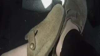 Lizzie Driving F150, Big Peel Out, and Shoe Play Birkenstock Potato Shoes (PedalCam)