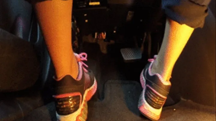 Candy Crush Driving and Flooring GMC Terrain Sneakers with No Socks (PedalCam)
