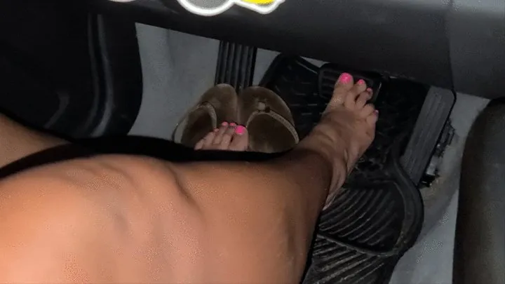 2020: 6-13 Ashley Driving her Camaro BAREFOOT