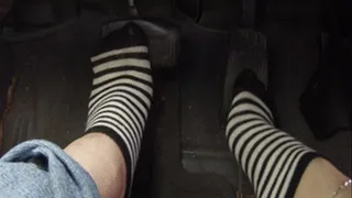 Bayou Baby Driving F150 in Socks and Spinning some Tires (PedalCam)