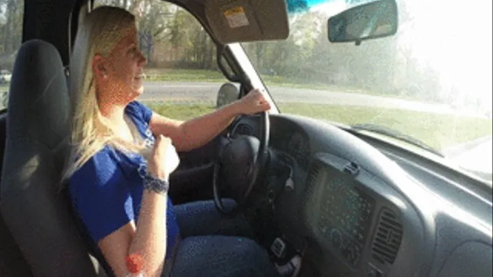 Noelle Driving the F150 in Converse