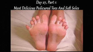 Day 27, Part 1: Most Delicious Pedicured Toes and Soft Soles
