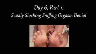 Day 6, Part 1: Sweaty Stocking Sniffing Orgasm Denial