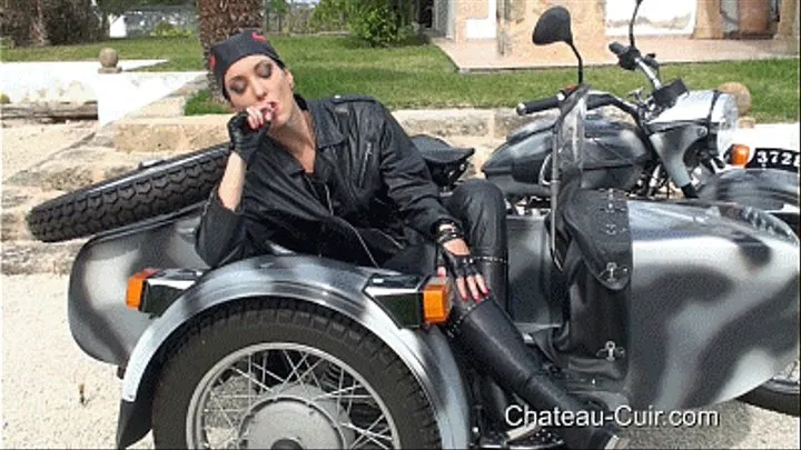 Smoking Hot Biker Girl