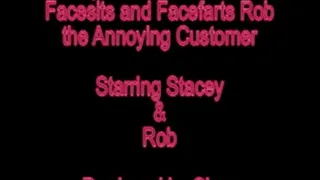 Shay The Mean Waitress Facesits and Facefarts Rob The Annoying Customer