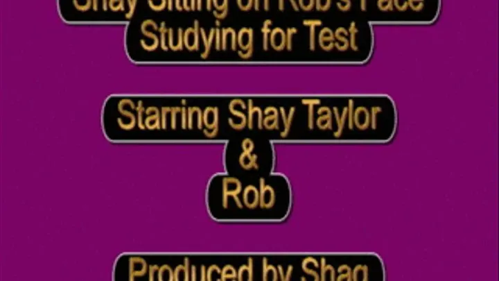 Shay Sitting on Robs Face Studying for a Test (shay-0061)