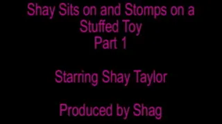 Shay Sits on and Stomps on a Stuffed Toy Part 1