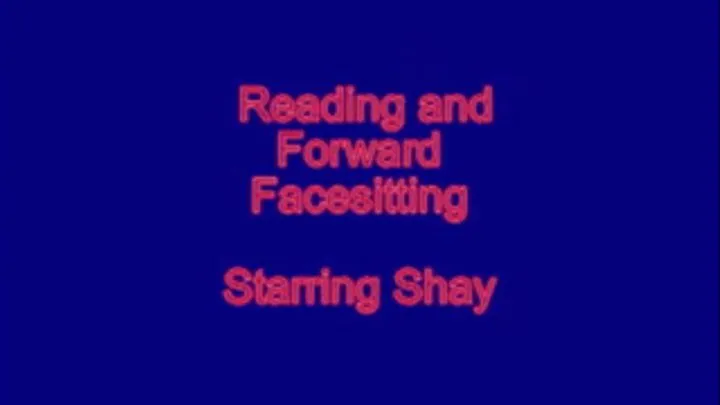 Forward Facesitting while Reading