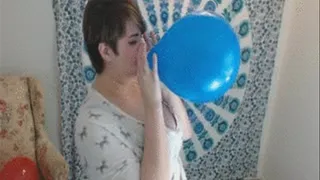 Popping balloons with my heels