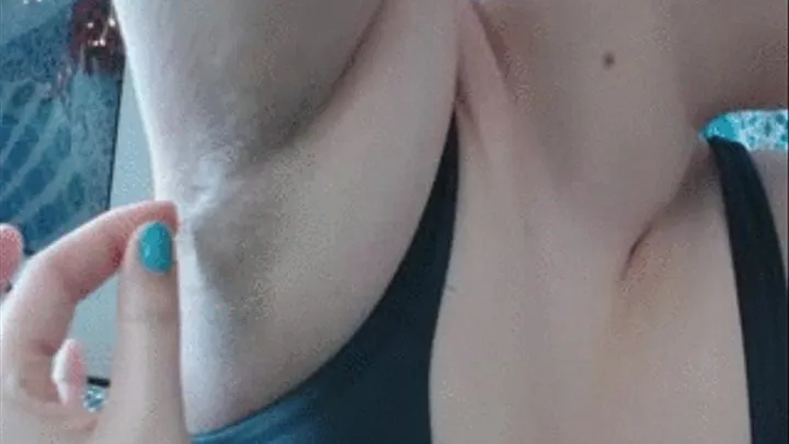 cutie licks hairy armpit