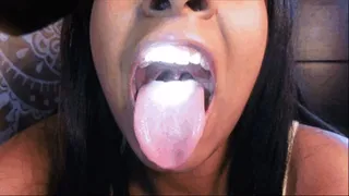 Mouth & uvula exam with flashlight