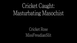 Cricket Caught: Masturbating Masochist