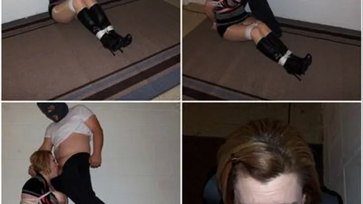 Bondage boots and a blowjob