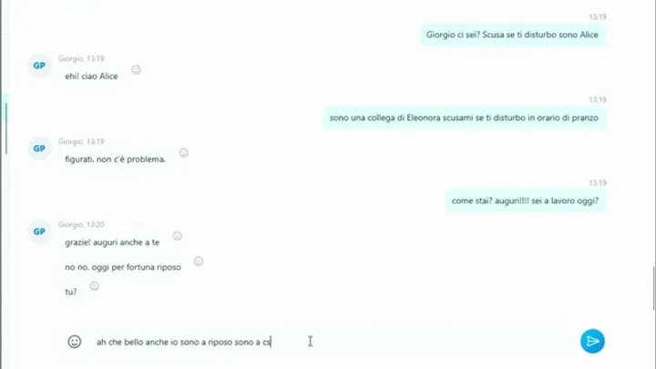 Chat di un ricatto reale - A real blackmail chat