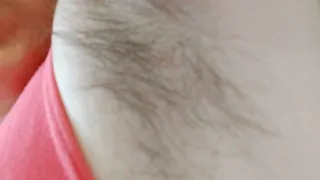 Totally shaved hairy armpits