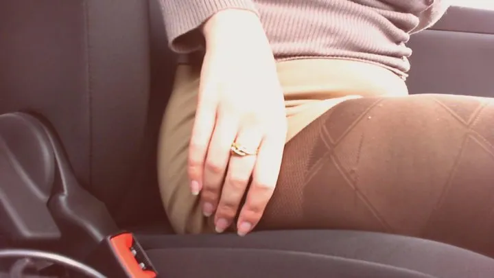 Sexy masturbation in my car