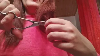 Cut my long redhair mkv