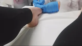 Visit to the doctor - Foot fetish amateur video