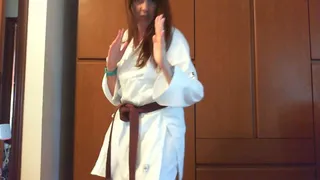 Karate session with Nicoletta