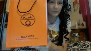 We piss on a Hermes scarf mkv