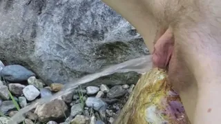 Nature's Pause: A sexy pee in Slow Motion