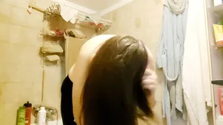 Dry my long hair at maximum power super fetish video