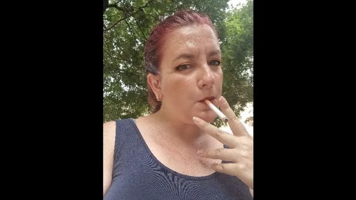 Smoking a Marlboro in a public park