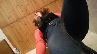 Jeans all wet from hot sexy pee