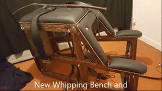 Mistress Em's New Whipping Bench and Sjambok (full )