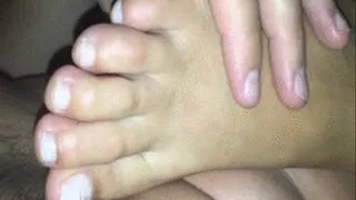 OILY TIRED SOLES - CUM ON SOLES AND TOES