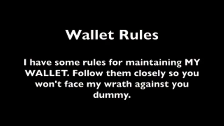 Wallet Rules