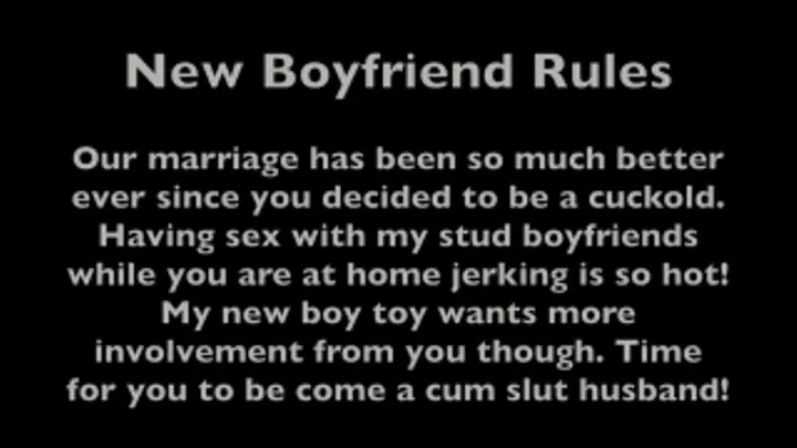 New Boyfriend Rules