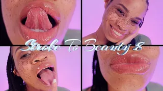 Stroke To Beauty 8- Ebony Femdom Goddess Rosie Reed Freckles Face Fetish Worship Mesmerize For Gooners- standard definition