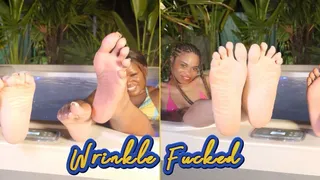 Wrinkle Fucked- Ebony Goddess Foot Fetish Femdom With Goddess Rosie Reed And Queen Melanin Soles Fetish Foot Addict Hottub Tease